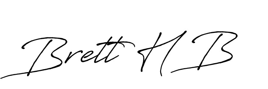 How to make Brett H B signature? Antro_Vectra_Bolder is a professional autograph style. Create handwritten signature for Brett H B name. Brett H B signature style 7 images and pictures png