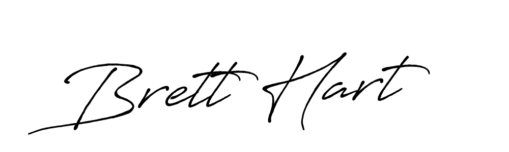 Brett Hart stylish signature style. Best Handwritten Sign (Antro_Vectra_Bolder) for my name. Handwritten Signature Collection Ideas for my name Brett Hart. Brett Hart signature style 7 images and pictures png