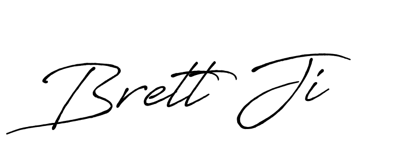 Use a signature maker to create a handwritten signature online. With this signature software, you can design (Antro_Vectra_Bolder) your own signature for name Brett Ji. Brett Ji signature style 7 images and pictures png