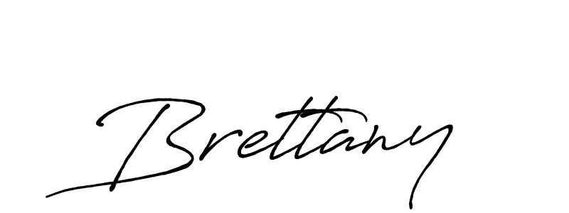 Make a beautiful signature design for name Brettany. With this signature (Antro_Vectra_Bolder) style, you can create a handwritten signature for free. Brettany signature style 7 images and pictures png