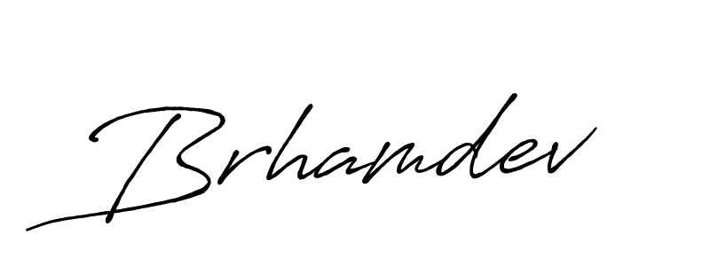 Make a beautiful signature design for name Brhamdev. With this signature (Antro_Vectra_Bolder) style, you can create a handwritten signature for free. Brhamdev signature style 7 images and pictures png