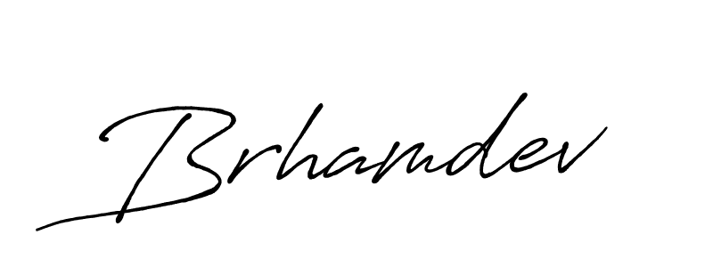 Make a beautiful signature design for name Brhamdev. With this signature (Antro_Vectra_Bolder) style, you can create a handwritten signature for free. Brhamdev signature style 7 images and pictures png