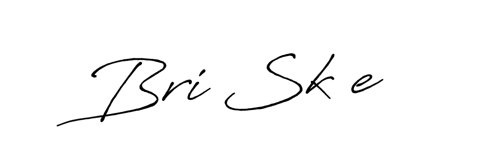 This is the best signature style for the Bri Sk—e name. Also you like these signature font (Antro_Vectra_Bolder). Mix name signature. Bri Sk—e signature style 7 images and pictures png