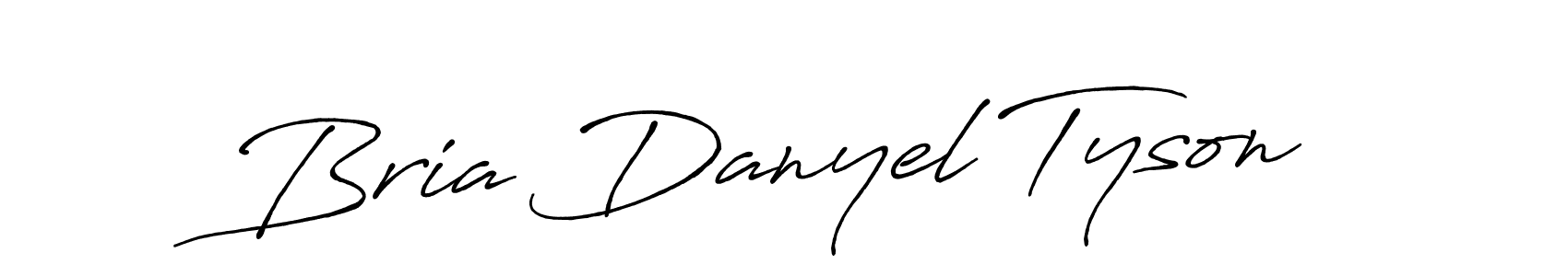 Make a beautiful signature design for name Bria Danyel Tyson. With this signature (Antro_Vectra_Bolder) style, you can create a handwritten signature for free. Bria Danyel Tyson signature style 7 images and pictures png