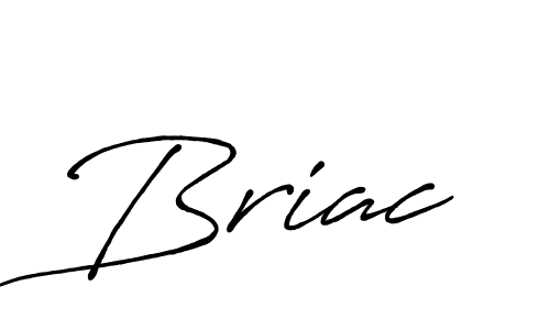 Design your own signature with our free online signature maker. With this signature software, you can create a handwritten (Antro_Vectra_Bolder) signature for name Briac. Briac signature style 7 images and pictures png