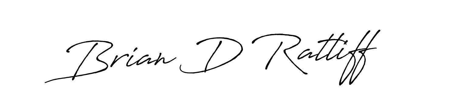 Make a beautiful signature design for name Brian D Ratliff. With this signature (Antro_Vectra_Bolder) style, you can create a handwritten signature for free. Brian D Ratliff signature style 7 images and pictures png