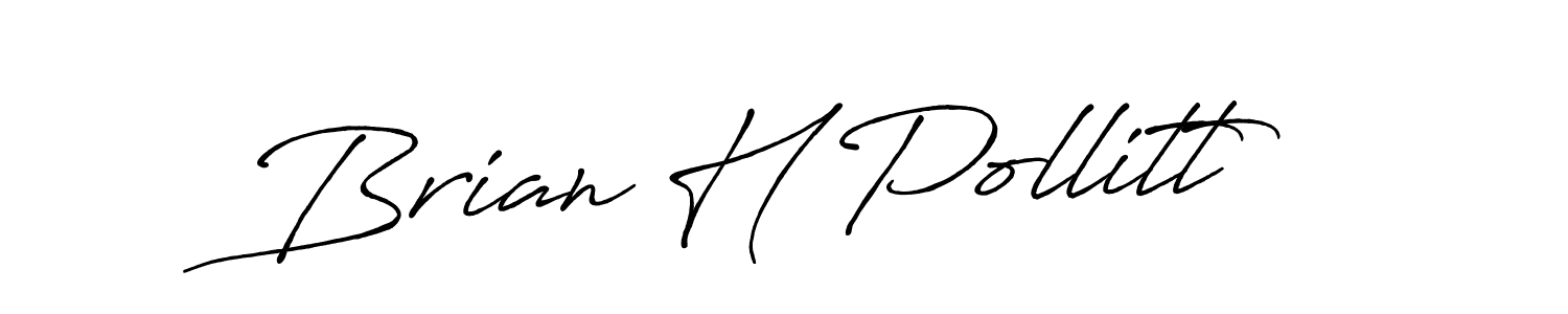 The best way (Antro_Vectra_Bolder) to make a short signature is to pick only two or three words in your name. The name Brian H Pollitt include a total of six letters. For converting this name. Brian H Pollitt signature style 7 images and pictures png