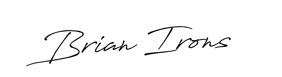Create a beautiful signature design for name Brian Irons. With this signature (Antro_Vectra_Bolder) fonts, you can make a handwritten signature for free. Brian Irons signature style 7 images and pictures png