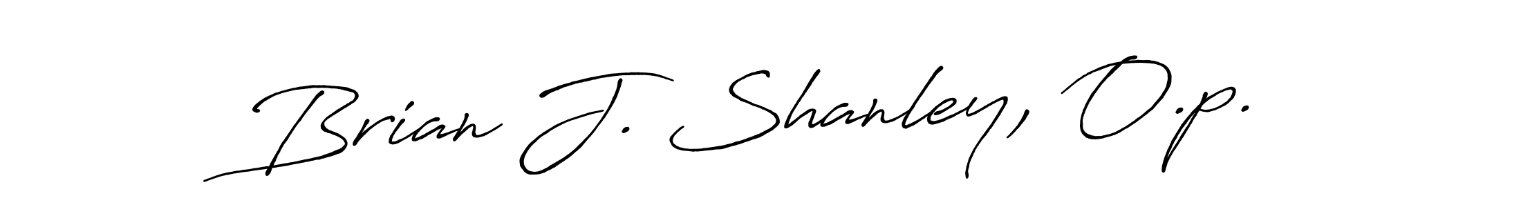 Make a beautiful signature design for name Brian J. Shanley, O.p.. Use this online signature maker to create a handwritten signature for free. Brian J. Shanley, O.p. signature style 7 images and pictures png