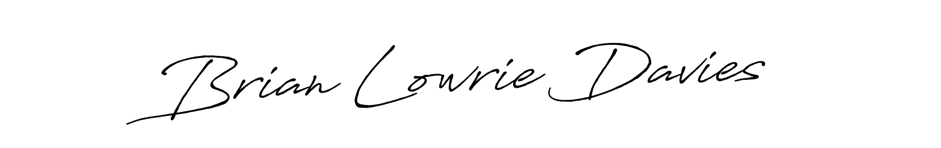 The best way (Antro_Vectra_Bolder) to make a short signature is to pick only two or three words in your name. The name Brian Lowrie Davies include a total of six letters. For converting this name. Brian Lowrie Davies signature style 7 images and pictures png