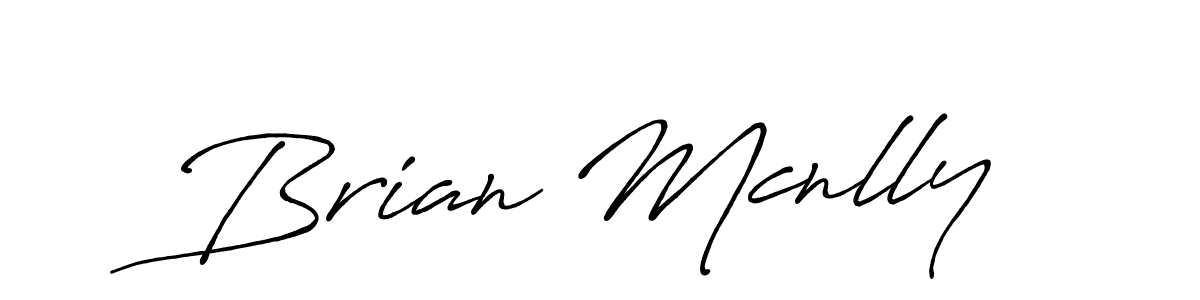 Brian Mcnlly stylish signature style. Best Handwritten Sign (Antro_Vectra_Bolder) for my name. Handwritten Signature Collection Ideas for my name Brian Mcnlly. Brian Mcnlly signature style 7 images and pictures png