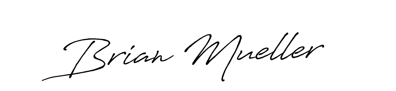 Brian Mueller stylish signature style. Best Handwritten Sign (Antro_Vectra_Bolder) for my name. Handwritten Signature Collection Ideas for my name Brian Mueller. Brian Mueller signature style 7 images and pictures png