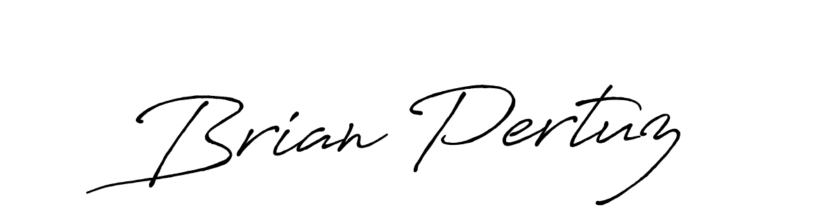 Make a beautiful signature design for name Brian Pertuz. With this signature (Antro_Vectra_Bolder) style, you can create a handwritten signature for free. Brian Pertuz signature style 7 images and pictures png