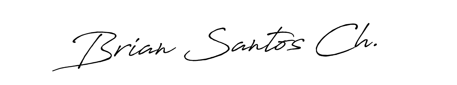 Make a beautiful signature design for name Brian Santos Ch.. With this signature (Antro_Vectra_Bolder) style, you can create a handwritten signature for free. Brian Santos Ch. signature style 7 images and pictures png