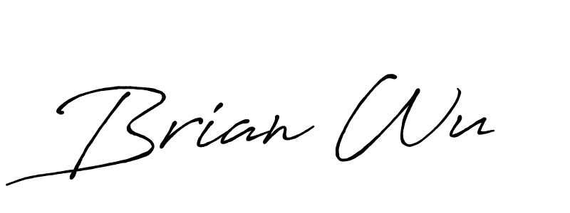 Design your own signature with our free online signature maker. With this signature software, you can create a handwritten (Antro_Vectra_Bolder) signature for name Brian Wu. Brian Wu signature style 7 images and pictures png