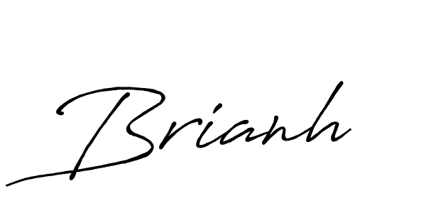 Also we have Brianh name is the best signature style. Create professional handwritten signature collection using Antro_Vectra_Bolder autograph style. Brianh signature style 7 images and pictures png