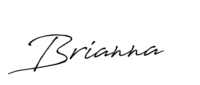 Brianna stylish signature style. Best Handwritten Sign (Antro_Vectra_Bolder) for my name. Handwritten Signature Collection Ideas for my name Brianna. Brianna signature style 7 images and pictures png