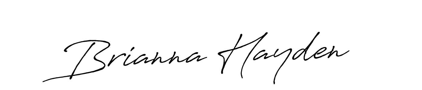 Create a beautiful signature design for name Brianna Hayden. With this signature (Antro_Vectra_Bolder) fonts, you can make a handwritten signature for free. Brianna Hayden signature style 7 images and pictures png