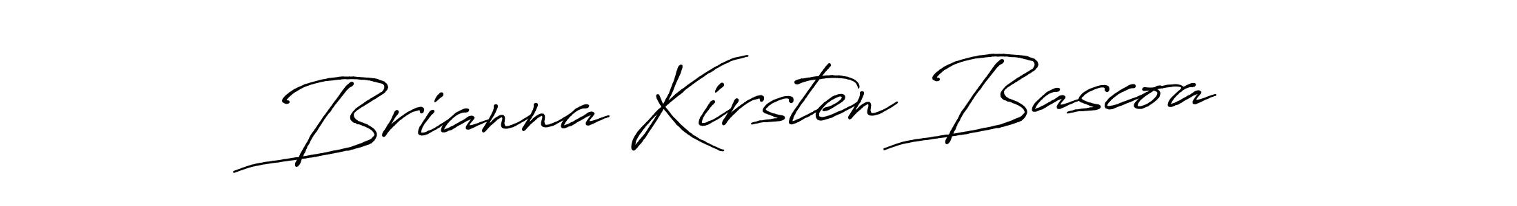 Create a beautiful signature design for name Brianna Kirsten Bascoa. With this signature (Antro_Vectra_Bolder) fonts, you can make a handwritten signature for free. Brianna Kirsten Bascoa signature style 7 images and pictures png