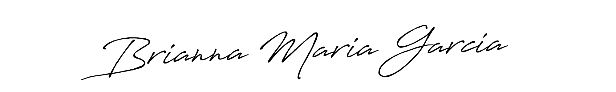 Make a beautiful signature design for name Brianna Maria Garcia. With this signature (Antro_Vectra_Bolder) style, you can create a handwritten signature for free. Brianna Maria Garcia signature style 7 images and pictures png