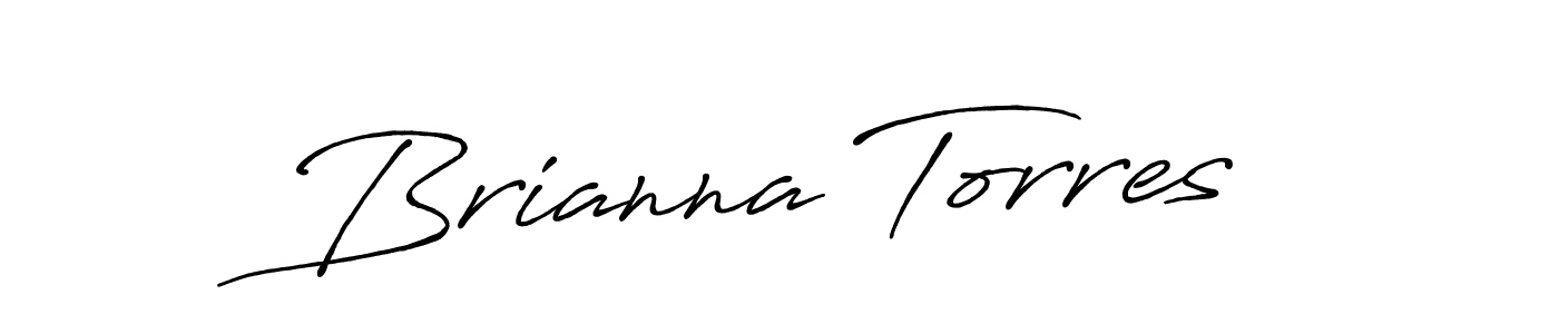 Make a beautiful signature design for name Brianna Torres. With this signature (Antro_Vectra_Bolder) style, you can create a handwritten signature for free. Brianna Torres signature style 7 images and pictures png