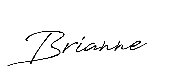 Create a beautiful signature design for name Brianne. With this signature (Antro_Vectra_Bolder) fonts, you can make a handwritten signature for free. Brianne signature style 7 images and pictures png