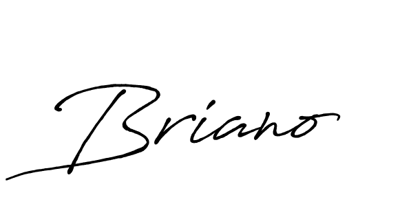 Also You can easily find your signature by using the search form. We will create Briano name handwritten signature images for you free of cost using Antro_Vectra_Bolder sign style. Briano signature style 7 images and pictures png