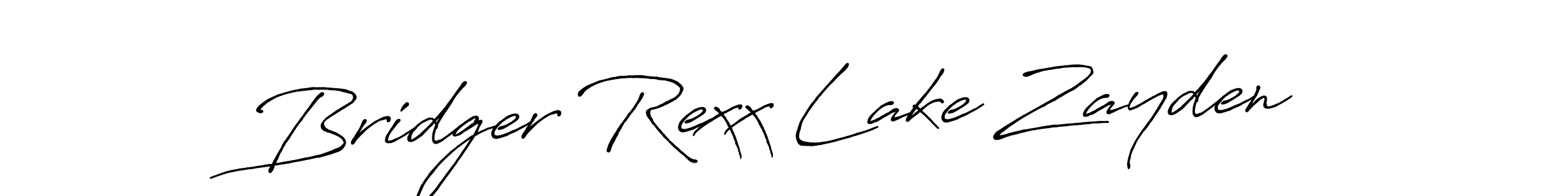 Also we have Bridger Rexx Lake Zayden name is the best signature style. Create professional handwritten signature collection using Antro_Vectra_Bolder autograph style. Bridger Rexx Lake Zayden signature style 7 images and pictures png