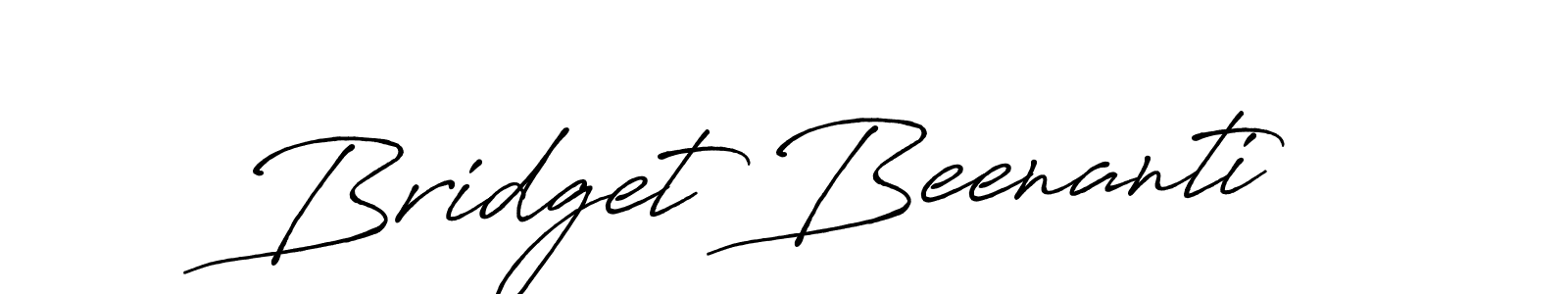 How to make Bridget Beenanti name signature. Use Antro_Vectra_Bolder style for creating short signs online. This is the latest handwritten sign. Bridget Beenanti signature style 7 images and pictures png
