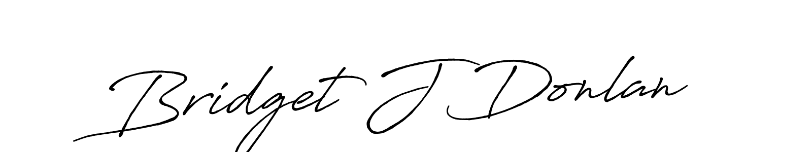 Make a beautiful signature design for name Bridget J Donlan. With this signature (Antro_Vectra_Bolder) style, you can create a handwritten signature for free. Bridget J Donlan signature style 7 images and pictures png