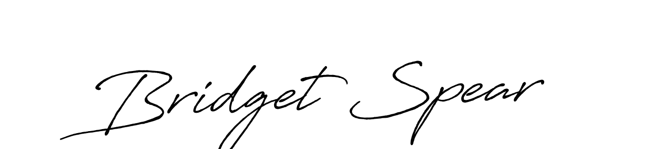 Design your own signature with our free online signature maker. With this signature software, you can create a handwritten (Antro_Vectra_Bolder) signature for name Bridget Spear. Bridget Spear signature style 7 images and pictures png