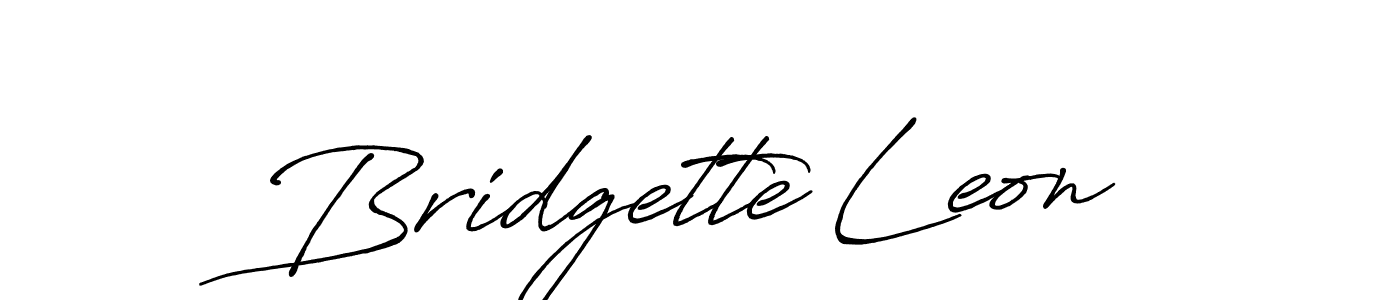 Also we have Bridgette Leon name is the best signature style. Create professional handwritten signature collection using Antro_Vectra_Bolder autograph style. Bridgette Leon signature style 7 images and pictures png