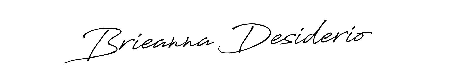 Make a beautiful signature design for name Brieanna Desiderio. With this signature (Antro_Vectra_Bolder) style, you can create a handwritten signature for free. Brieanna Desiderio signature style 7 images and pictures png