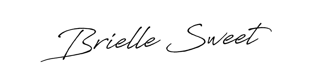 if you are searching for the best signature style for your name Brielle Sweet. so please give up your signature search. here we have designed multiple signature styles  using Antro_Vectra_Bolder. Brielle Sweet signature style 7 images and pictures png