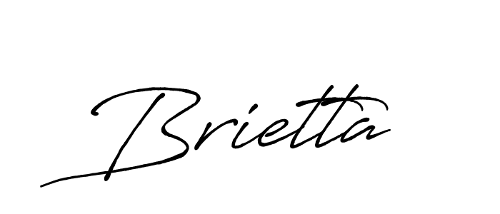 Make a beautiful signature design for name Brietta. With this signature (Antro_Vectra_Bolder) style, you can create a handwritten signature for free. Brietta signature style 7 images and pictures png