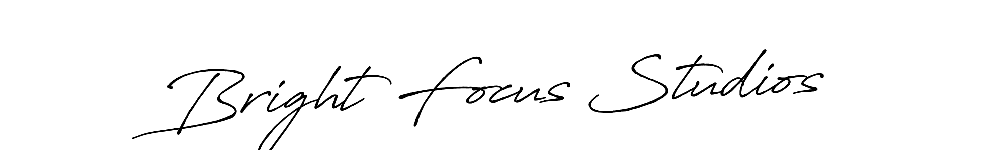 Use a signature maker to create a handwritten signature online. With this signature software, you can design (Antro_Vectra_Bolder) your own signature for name Bright Focus Studios. Bright Focus Studios signature style 7 images and pictures png