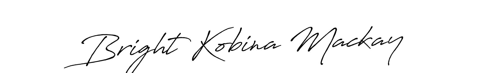 How to make Bright Kobina Mackay signature? Antro_Vectra_Bolder is a professional autograph style. Create handwritten signature for Bright Kobina Mackay name. Bright Kobina Mackay signature style 7 images and pictures png