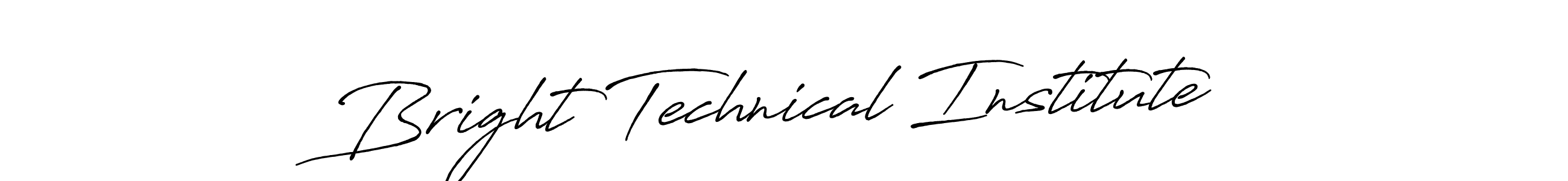 Bright Technical Institute stylish signature style. Best Handwritten Sign (Antro_Vectra_Bolder) for my name. Handwritten Signature Collection Ideas for my name Bright Technical Institute. Bright Technical Institute signature style 7 images and pictures png