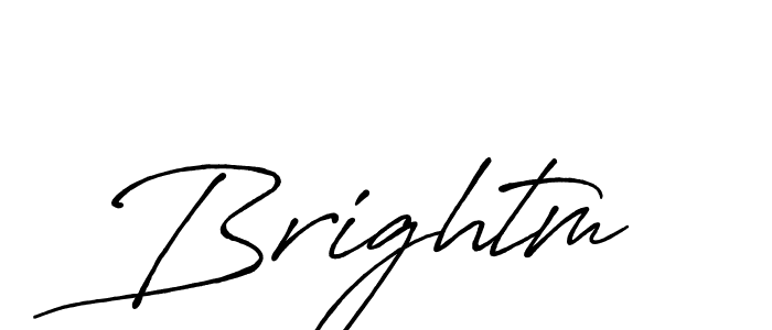 Use a signature maker to create a handwritten signature online. With this signature software, you can design (Antro_Vectra_Bolder) your own signature for name Brightm. Brightm signature style 7 images and pictures png