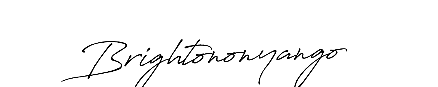 How to Draw Brightononyango signature style? Antro_Vectra_Bolder is a latest design signature styles for name Brightononyango. Brightononyango signature style 7 images and pictures png