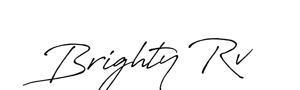 Antro_Vectra_Bolder is a professional signature style that is perfect for those who want to add a touch of class to their signature. It is also a great choice for those who want to make their signature more unique. Get Brighty Rv name to fancy signature for free. Brighty Rv signature style 7 images and pictures png