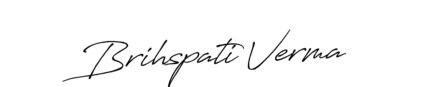 Use a signature maker to create a handwritten signature online. With this signature software, you can design (Antro_Vectra_Bolder) your own signature for name Brihspati Verma. Brihspati Verma signature style 7 images and pictures png