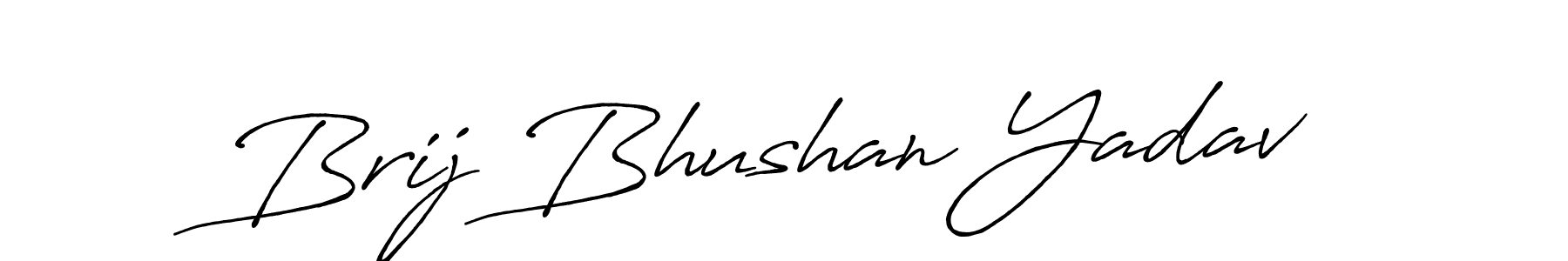 The best way (Antro_Vectra_Bolder) to make a short signature is to pick only two or three words in your name. The name Brij Bhushan Yadav include a total of six letters. For converting this name. Brij Bhushan Yadav signature style 7 images and pictures png