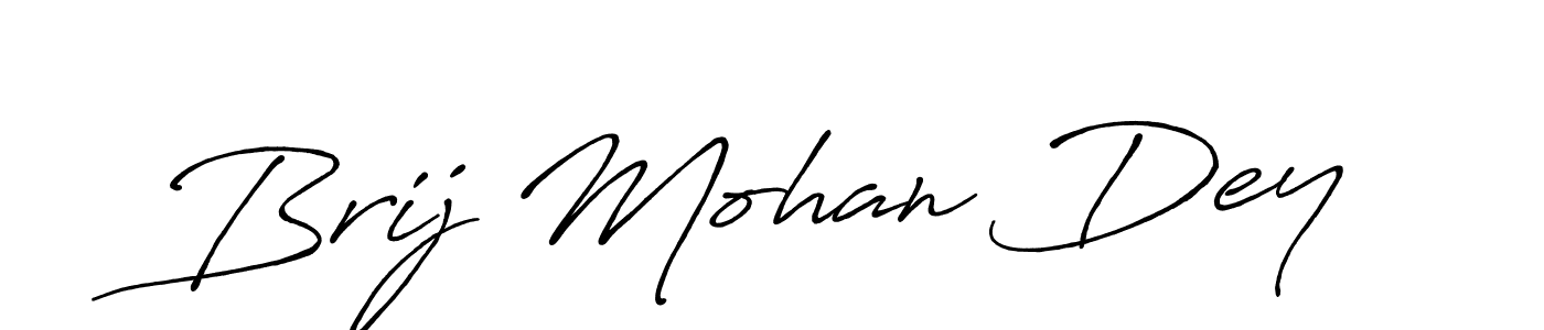 Use a signature maker to create a handwritten signature online. With this signature software, you can design (Antro_Vectra_Bolder) your own signature for name Brij Mohan Dey. Brij Mohan Dey signature style 7 images and pictures png