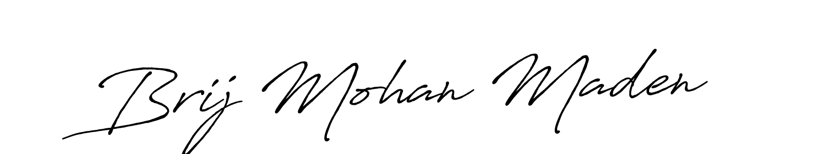 Make a beautiful signature design for name Brij Mohan Maden. Use this online signature maker to create a handwritten signature for free. Brij Mohan Maden signature style 7 images and pictures png