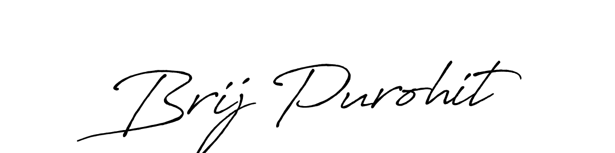 It looks lik you need a new signature style for name Brij Purohit. Design unique handwritten (Antro_Vectra_Bolder) signature with our free signature maker in just a few clicks. Brij Purohit signature style 7 images and pictures png