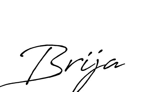 Create a beautiful signature design for name Brija. With this signature (Antro_Vectra_Bolder) fonts, you can make a handwritten signature for free. Brija signature style 7 images and pictures png