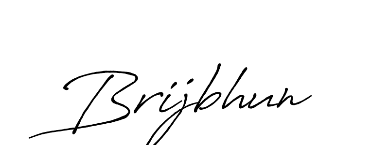 Also we have Brijbhun name is the best signature style. Create professional handwritten signature collection using Antro_Vectra_Bolder autograph style. Brijbhun signature style 7 images and pictures png