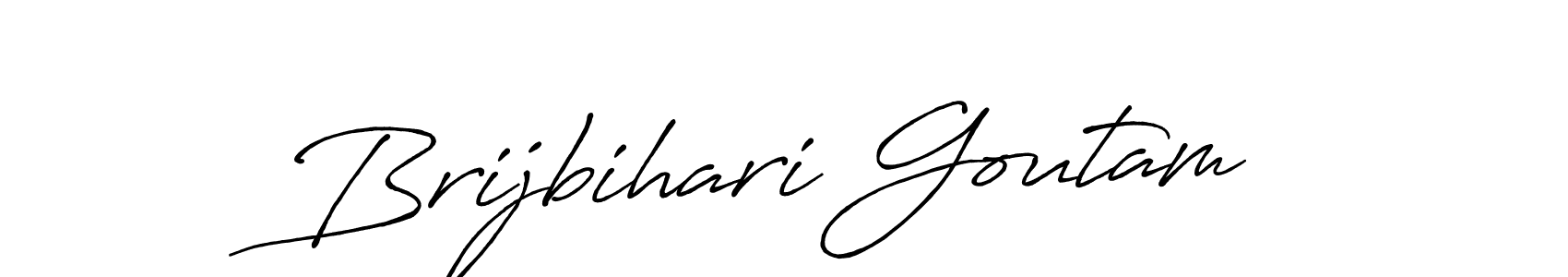 Use a signature maker to create a handwritten signature online. With this signature software, you can design (Antro_Vectra_Bolder) your own signature for name Brijbihari Goutam. Brijbihari Goutam signature style 7 images and pictures png
