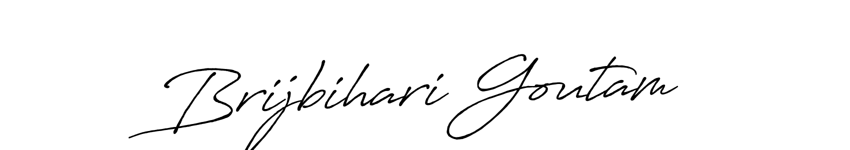 Also we have Brijbihari Goutam name is the best signature style. Create professional handwritten signature collection using Antro_Vectra_Bolder autograph style. Brijbihari Goutam signature style 7 images and pictures png